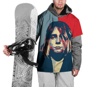 Накидка на куртку 3D с принтом Kurt Cobain в Кировске, 100% полиэстер |  | curt | hope | kobain | nirvana | кобейн | курт | нирвана