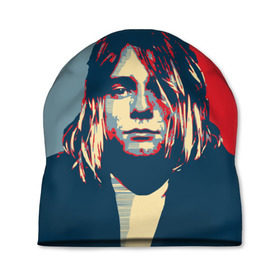 Шапка 3D с принтом Kurt Cobain в Кировске, 100% полиэстер | универсальный размер, печать по всей поверхности изделия | curt | hope | kobain | nirvana | кобейн | курт | нирвана