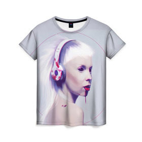Женская футболка 3D с принтом Eyes в Кировске, 100% полиэфир ( синтетическое хлопкоподобное полотно) | прямой крой, круглый вырез горловины, длина до линии бедер | die antwoord