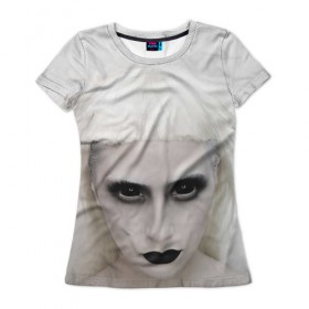 Женская футболка 3D с принтом Black Eyes в Кировске, 100% полиэфир ( синтетическое хлопкоподобное полотно) | прямой крой, круглый вырез горловины, длина до линии бедер | die antwoord