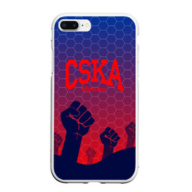 Чехол для iPhone 7Plus/8 Plus матовый с принтом CSKA Msk в Кировске, Силикон | Область печати: задняя сторона чехла, без боковых панелей | moscow | москва | цска