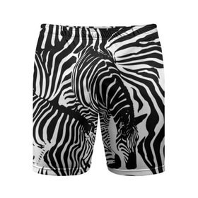 Мужские шорты 3D спортивные с принтом Зебра в Кировске,  |  | Тематика изображения на принте: дикое | животное | зебра | камуфляж | лошадь | маскировка | полосы | текстура | фон | черно белые