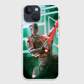 Чехол для iPhone 13 mini с принтом Rocker Robot в Кировске,  |  | rock | гитара | музыка | робот | рок