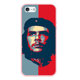 Чехол для iPhone 5/5S матовый с принтом Che Guevara в Кировске, Силикон | Область печати: задняя сторона чехла, без боковых панелей | че гевара