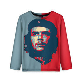 Детский лонгслив 3D с принтом Che Guevara в Кировске, 100% полиэстер | длинные рукава, круглый вырез горловины, полуприлегающий силуэт
 | че гевара