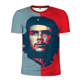 Мужская футболка 3D спортивная с принтом Che Guevara в Кировске, 100% полиэстер с улучшенными характеристиками | приталенный силуэт, круглая горловина, широкие плечи, сужается к линии бедра | че гевара