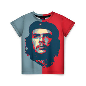 Детская футболка 3D с принтом Che Guevara в Кировске, 100% гипоаллергенный полиэфир | прямой крой, круглый вырез горловины, длина до линии бедер, чуть спущенное плечо, ткань немного тянется | че гевара