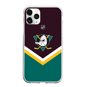 Чехол для iPhone 11 Pro матовый с принтом Anaheim Ducks в Кировске, Силикон |  | america | canada | hockey | nhl | usa | америка | канада | лед | нхл | сша | хоккей