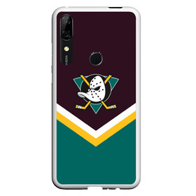 Чехол для Honor P Smart Z с принтом Anaheim Ducks в Кировске, Силикон | Область печати: задняя сторона чехла, без боковых панелей | america | canada | hockey | nhl | usa | америка | канада | лед | нхл | сша | хоккей