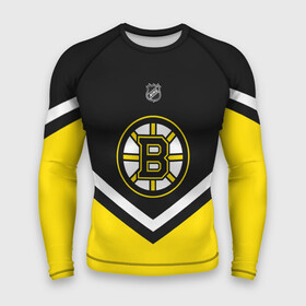 Мужской рашгард 3D с принтом Boston Bruins в Кировске,  |  | america | canada | hockey | nhl | usa | америка | бостон | брюинз | канада | лед | нхл | сша | хоккей