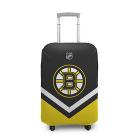 Чехол для чемодана 3D с принтом Boston Bruins в Кировске, 86% полиэфир, 14% спандекс | двустороннее нанесение принта, прорези для ручек и колес | america | canada | hockey | nhl | usa | америка | бостон | брюинз | канада | лед | нхл | сша | хоккей