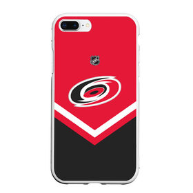 Чехол для iPhone 7Plus/8 Plus матовый с принтом Carolina Hurricanes в Кировске, Силикон | Область печати: задняя сторона чехла, без боковых панелей | america | canada | hockey | nhl | usa | америка | канада | каролина | лед | нхл | сша | харрикейнз | хоккей