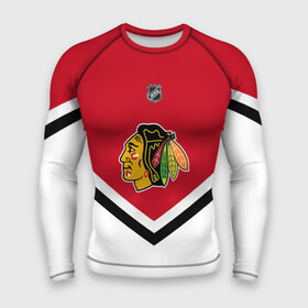 Мужской рашгард 3D с принтом Chicago Blackhawks в Кировске,  |  | america | canada | hockey | nhl | usa | америка | блэкхокс | канада | лед | нхл | сша | хоккей | чикаго