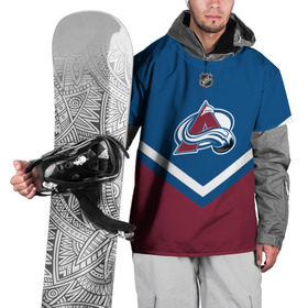 Накидка на куртку 3D с принтом Colorado Avalanche в Кировске, 100% полиэстер |  | america | canada | hockey | nhl | usa | америка | канада | колорадо | лед | нхл | сша | хоккей | эвеланш