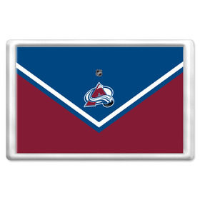 Магнит 45*70 с принтом Colorado Avalanche в Кировске, Пластик | Размер: 78*52 мм; Размер печати: 70*45 | america | canada | hockey | nhl | usa | америка | канада | колорадо | лед | нхл | сша | хоккей | эвеланш