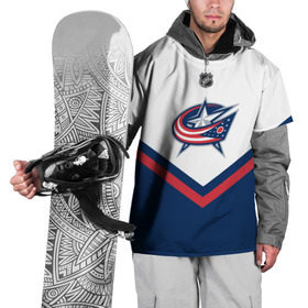 Накидка на куртку 3D с принтом Columbus Blue Jackets в Кировске, 100% полиэстер |  | america | canada | hockey | nhl | usa | америка | блю | джекетс | канада | коламбус | лед | нхл | сша | хоккей