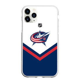 Чехол для iPhone 11 Pro матовый с принтом Columbus Blue Jackets в Кировске, Силикон |  | america | canada | hockey | nhl | usa | америка | блю | джекетс | канада | коламбус | лед | нхл | сша | хоккей