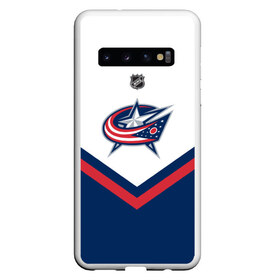 Чехол для Samsung Galaxy S10 с принтом Columbus Blue Jackets в Кировске, Силикон | Область печати: задняя сторона чехла, без боковых панелей | america | canada | hockey | nhl | usa | америка | блю | джекетс | канада | коламбус | лед | нхл | сша | хоккей