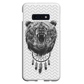 Чехол для Samsung S10E с принтом Bear Dreamcatcher в Кировске, Силикон | Область печати: задняя сторона чехла, без боковых панелей | bear | beast | forest | russia | siberian | зверь | лес | ловец | медведь | россия | сибирь | сон | ярость