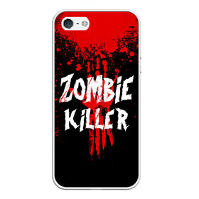 Чехол для iPhone 5/5S матовый с принтом Zombie Killer в Кировске, Силикон | Область печати: задняя сторона чехла, без боковых панелей | blood | dark | killer | monster | zombie | зомби | кровь | монстр | нечисть