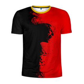 Мужская футболка 3D спортивная с принтом Blood Rage в Кировске, 100% полиэстер с улучшенными характеристиками | приталенный силуэт, круглая горловина, широкие плечи, сужается к линии бедра | Тематика изображения на принте: blood | dark | killer | monster | zombie | зомби | кровь | монстр | нечисть