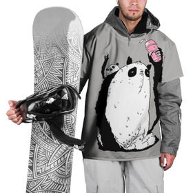 Накидка на куртку 3D с принтом panda в Кировске, 100% полиэстер |  | Тематика изображения на принте: dd | drop dead | dropdead | panda