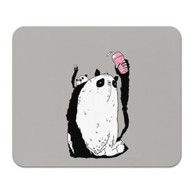 Коврик прямоугольный с принтом panda в Кировске, натуральный каучук | размер 230 х 185 мм; запечатка лицевой стороны | Тематика изображения на принте: dd | drop dead | dropdead | panda