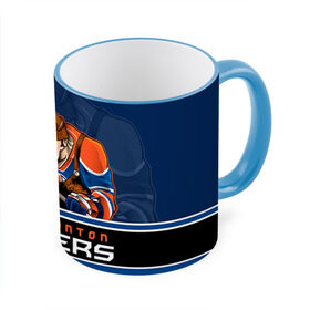 Кружка 3D с принтом Edmonton Oilers в Кировске, керамика | ёмкость 330 мл | edmonton oilers | nhl | stanley cup | кубок стенли | кубок стэнли | нхл | хоккей | хоккейный клуб | эдмонтон | эдмонтон ойлерз | якупов