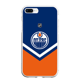 Чехол для iPhone 7Plus/8 Plus матовый с принтом Edmonton Oilers в Кировске, Силикон | Область печати: задняя сторона чехла, без боковых панелей | america | canada | hockey | nhl | usa | америка | детройт | канада | лед | нхл | ойлерз | сша | хоккей | эдмонтон