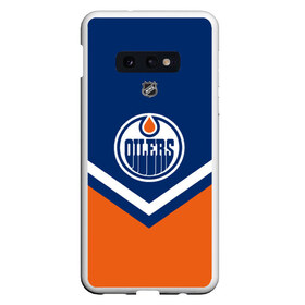 Чехол для Samsung S10E с принтом Edmonton Oilers в Кировске, Силикон | Область печати: задняя сторона чехла, без боковых панелей | Тематика изображения на принте: america | canada | hockey | nhl | usa | америка | детройт | канада | лед | нхл | ойлерз | сша | хоккей | эдмонтон