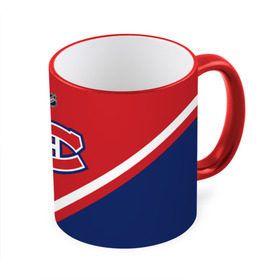 Кружка 3D с принтом Montreal Canadiens в Кировске, керамика | ёмкость 330 мл | Тематика изображения на принте: america | canada | hockey | nhl | usa | америка | канада | канадиенс | лед | монреаль | нхл | сша | хоккей