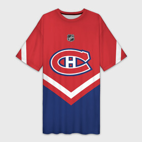 Платье-футболка 3D с принтом Montreal Canadiens в Кировске,  |  | Тематика изображения на принте: america | canada | hockey | nhl | usa | америка | канада | канадиенс | лед | монреаль | нхл | сша | хоккей