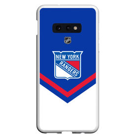 Чехол для Samsung S10E с принтом New York Rangers в Кировске, Силикон | Область печати: задняя сторона чехла, без боковых панелей | america | canada | hockey | nhl | usa | америка | канада | лед | нхл | нью йорк | рейнджерс | сша | хоккей