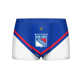 Мужские трусы 3D с принтом New York Rangers в Кировске, 50% хлопок, 50% полиэстер | классическая посадка, на поясе мягкая тканевая резинка | america | canada | hockey | nhl | usa | америка | канада | лед | нхл | нью йорк | рейнджерс | сша | хоккей