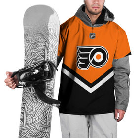 Накидка на куртку 3D с принтом Philadelphia Flyers в Кировске, 100% полиэстер |  | Тематика изображения на принте: america | canada | hockey | nhl | usa | америка | канада | лед | нхл | сша | филадельфия | флайерз | хоккей