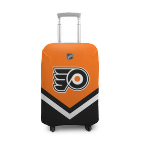Чехол для чемодана 3D с принтом Philadelphia Flyers в Кировске, 86% полиэфир, 14% спандекс | двустороннее нанесение принта, прорези для ручек и колес | america | canada | hockey | nhl | usa | америка | канада | лед | нхл | сша | филадельфия | флайерз | хоккей