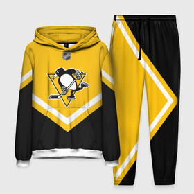 Мужской костюм 3D (с толстовкой) с принтом Pittsburgh Penguins в Кировске,  |  | america | canada | hockey | nhl | usa | америка | канада | лед | нхл | пингвинз | питтсбург | сша | хоккей