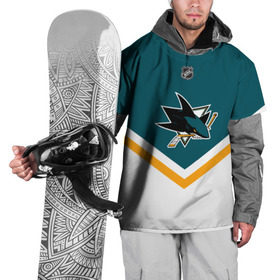 Накидка на куртку 3D с принтом San Jose Sharks в Кировске, 100% полиэстер |  | Тематика изображения на принте: america | canada | hockey | nhl | usa | акула | америка | канада | лед | нхл | сан хосе | сша | хоккей | шаркс