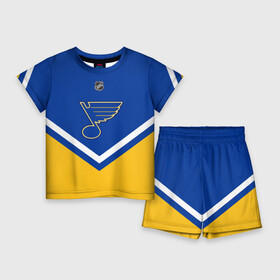 Детский костюм с шортами 3D с принтом St. Louis Blues в Кировске,  |  | Тематика изображения на принте: america | canada | hockey | nhl | usa | америка | блюз | канада | лед | нхл | сент луис | сша | хоккей