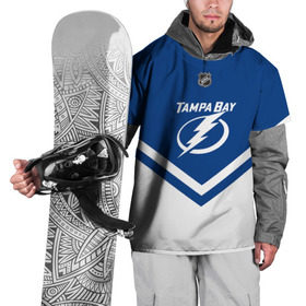 Накидка на куртку 3D с принтом Tampa Bay Lightning в Кировске, 100% полиэстер |  | america | canada | hockey | nhl | usa | америка | бэй | канада | лайтнинг | лед | нхл | сша | тампа | хоккей