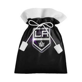 Подарочный 3D мешок с принтом Los Angeles Kings в Кировске, 100% полиэстер | Размер: 29*39 см | hockey | kings | los angeles | nhl | корона | нхл | хоккеист | хоккей