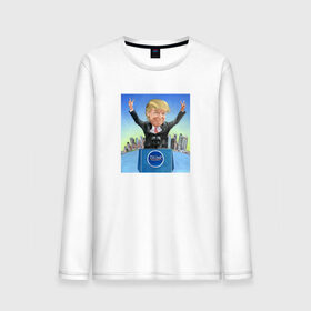 Мужской лонгслив хлопок с принтом Трамп 3 в Кировске, 100% хлопок |  | Тематика изображения на принте: america | donald | trump | usa | америка | дональд | трамп