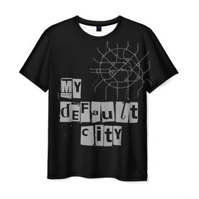 Мужская футболка 3D с принтом Default City в Кировске, 100% полиэфир | прямой крой, круглый вырез горловины, длина до линии бедер | default | lifestyle | moscow | город | москва | стиль