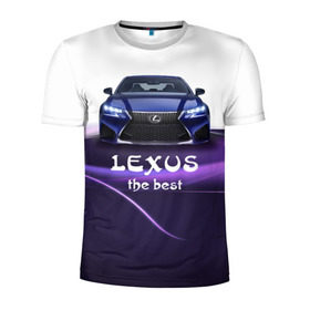 Мужская футболка 3D спортивная с принтом Lexus the best в Кировске, 100% полиэстер с улучшенными характеристиками | приталенный силуэт, круглая горловина, широкие плечи, сужается к линии бедра | Тематика изображения на принте: lexus | авто | автомобиль | водитель | лексус | машина | тачка