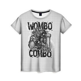 Женская футболка 3D с принтом Combo Wombo в Кировске, 100% полиэфир ( синтетическое хлопкоподобное полотно) | прямой крой, круглый вырез горловины, длина до линии бедер | Тематика изображения на принте: combo | dota | earthshaker | game | tiny | вомбо | дота | игра | комбо | тини | шейкер