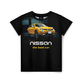Детская футболка 3D с принтом Nissan the best car в Кировске, 100% гипоаллергенный полиэфир | прямой крой, круглый вырез горловины, длина до линии бедер, чуть спущенное плечо, ткань немного тянется | nissan | авто | автомобиль | водитель | машина | ниссан | тачка