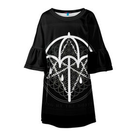 Детское платье 3D с принтом Bring Me The Horizon в Кировске, 100% полиэстер | прямой силуэт, чуть расширенный к низу. Круглая горловина, на рукавах — воланы | Тематика изображения на принте: bmth | bring me | bring me the horizon | bring me the horizont | doomed | бринг ми | бринг ми зе | бринг ми зе хоризон