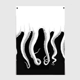 Постер с принтом Octopus в Кировске, 100% бумага
 | бумага, плотность 150 мг. Матовая, но за счет высокого коэффициента гладкости имеет небольшой блеск и дает на свету блики, но в отличии от глянцевой бумаги не покрыта лаком | octopus