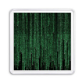 Магнит 55*55 с принтом Матрица в Кировске, Пластик | Размер: 65*65 мм; Размер печати: 55*55 мм | атака | буквы | виртуальный мир | вирус | гаджет | девайс | иероглифы | интернет | компьютер | матрица | паутина | программист | сеть | символы | софт | хакер | цифры