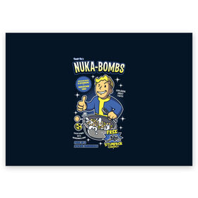Поздравительная открытка с принтом Nuka Bombs в Кировске, 100% бумага | плотность бумаги 280 г/м2, матовая, на обратной стороне линовка и место для марки
 | atom | bomb | boy | fallout | radioactive | vault | wasteland | атом | бой | бомба | волт | мальчик | радиация | фоллаут | ядерная
